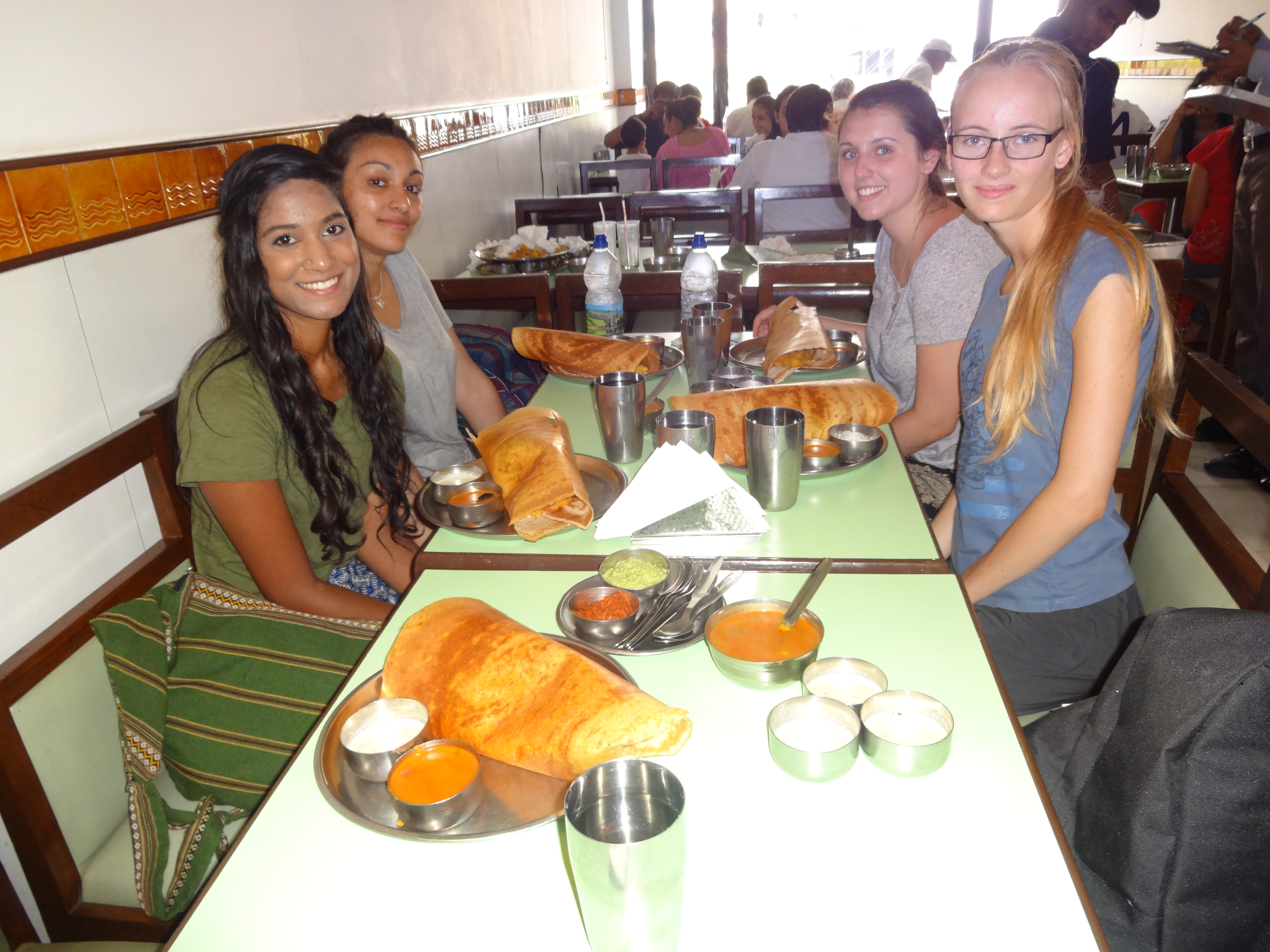 try local food while volunteering in india
